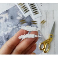Стикеры перья "Mini Stickers Gold Feathers" от Little B, 2 шт